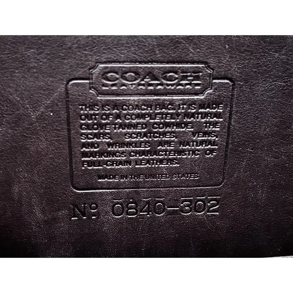 VTG Coach Metropolitan Briefcase Brown Leather Messenger Bag Classic Work Bag - Picture 8 of 9